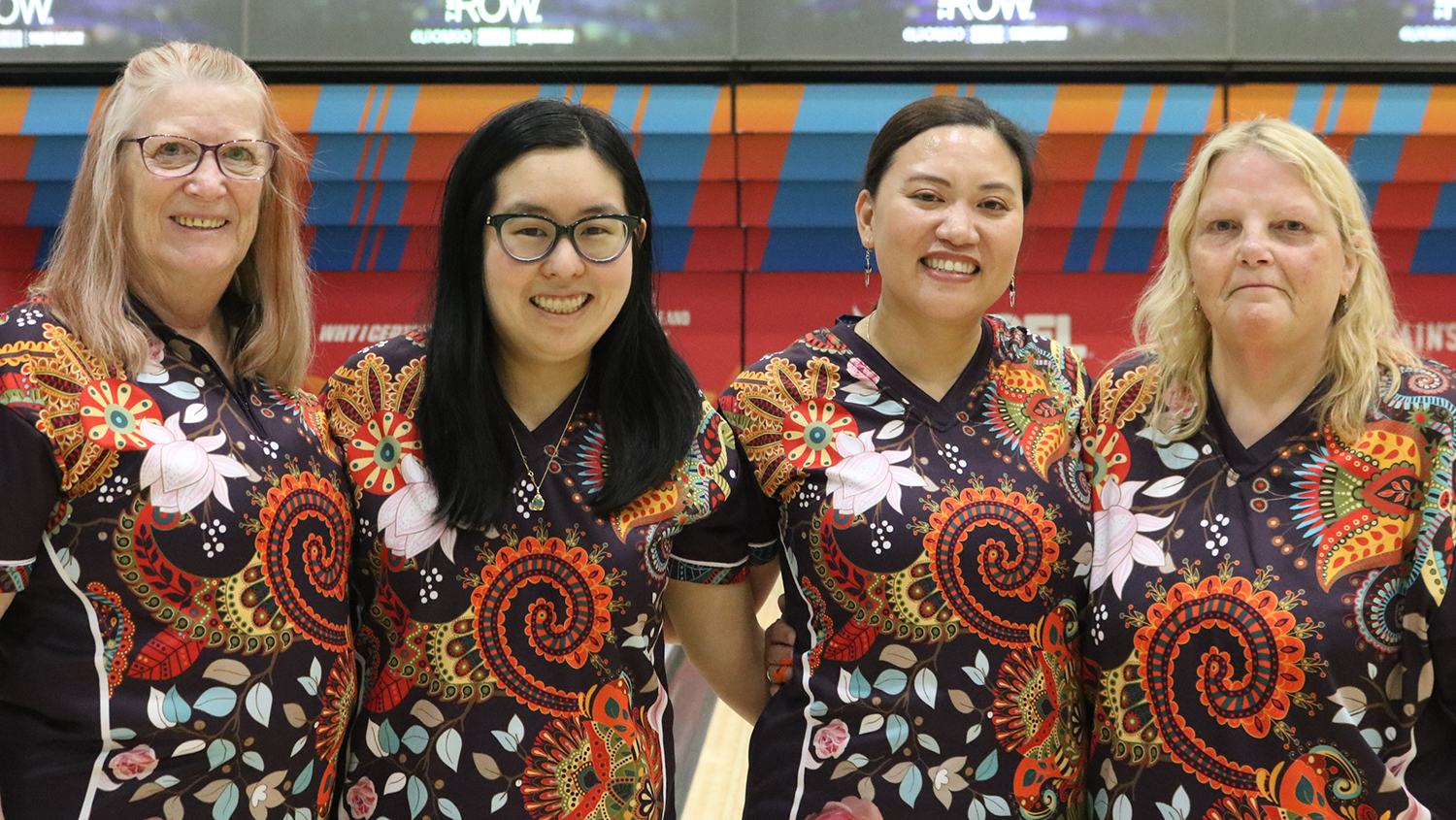 The members of Team Purpureus at the 2024 USBC Women's Championships
